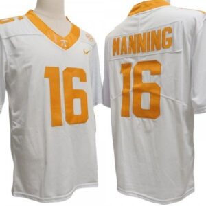 Tennessee Volunteers 16 White Football Jersey - Peyton Manning