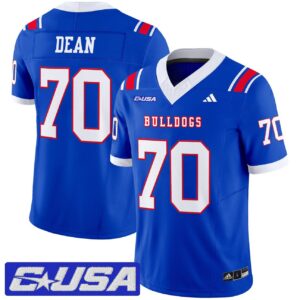 Fred Dean Jersey 70 Louisiana Tech Bulldogs 2025 Limited Stitched Royal