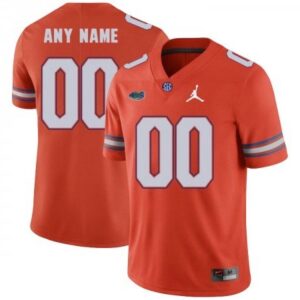 Custom Florida Gators Orange Football Jersey