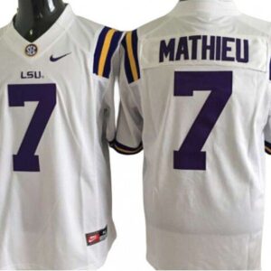 Lsu Tigers 7 Tyrann Mathieu Purple Football Jersey