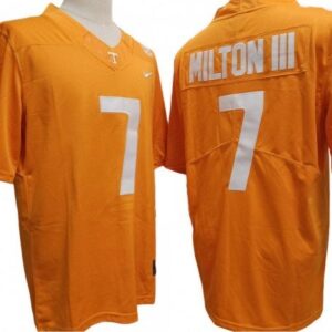 Tennessee Volunteers 7 Joe Milton Iii Orange Football Jersey