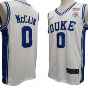 Duke Blue Devil 0 Jared Mccain White Basketball Jersey