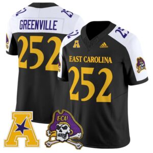 Greenville Jersey 252 East Carolina Pirates 2025 Limited Stitched Black Alter
