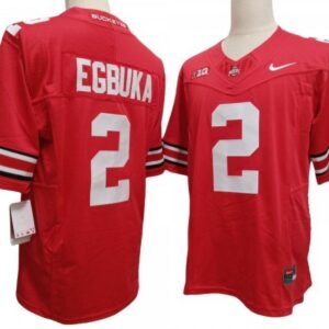 Ohio State Buckeyes 2 Red Vapor Fuse Limited Jersey - Emeka Egbuka