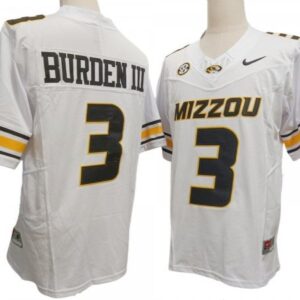 Missouri Tigers 3 Luther Burden Iii White Vapor Fuse Limited Jersey