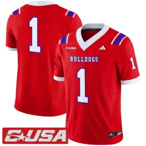 Team Jersey 1 Louisiana Tech Bulldogs 2025 Vapor Limited Stitched Red