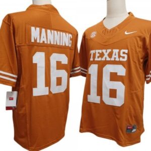 Texas Longhorns 16 Arch Manning Orange Vapor Fuse Limited Jersey