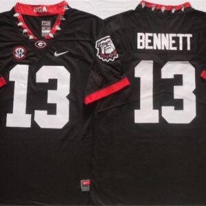 Georgia Bulldogs 13 Stetson Bennett Black Untouchable Jersey