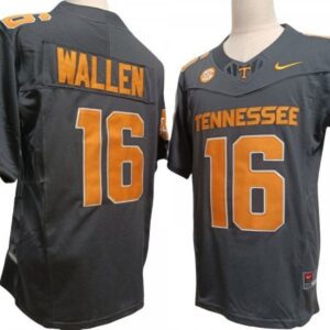 Tennessee Volunteers 16 Gray Vapor Fuse Limited Football Jersey - Morgan Wallen