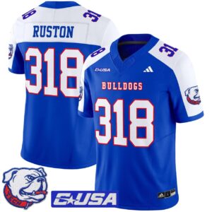 Ruston Jersey 318 Louisiana Tech Bulldogs 2025 Vapor Limited Stitched Royal Alter