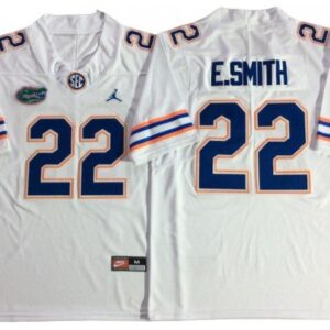 Florida Gators 22 Emmitt Smith White Football Jersey