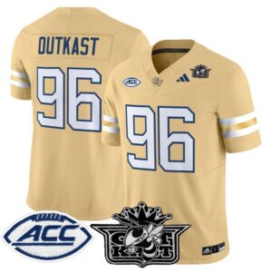 Outkast Jersey 96 Georgia Tech Yellow Jackets 2025 Limited Stitched Gold