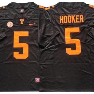 Tennessee Volunteers 5 Hendon Hooker Black Football Jersey