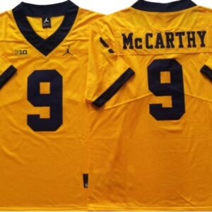 Michigan Wolverines 9 Jj Mccarthy Yellow Football Jersey