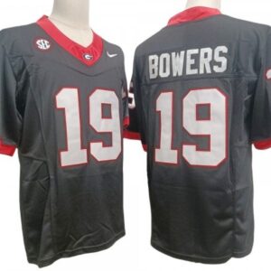 Georgia Bulldogs 19 Brock Bowers Gray Vapor Fuse Limited Jersey