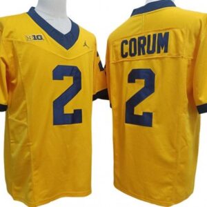 Michigan Wolverines 2 Blake Corum Yellow Vapor Fuse Limited Jersey