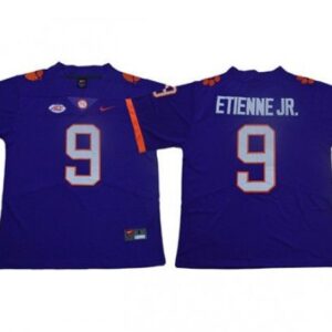 Clemson Tigers 9 Travis Etienne Jr Purple Football Jersey
