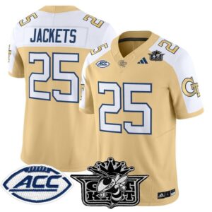 Jackets Jersey 25 Outkast Georgia Tech Yellow Jackets 2025 Stitched Gold Alter