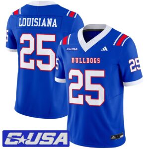 Louisiana Jersey 25 Louisiana Tech Bulldogs 2025 Vapor Limited Stitched Royal