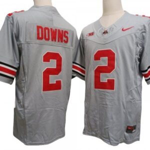 Ohio State Buckeyes 2 Gray Vapor Fuse Limited Jersey - Caleb Downs