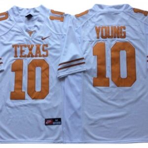 Texas Longhorns 10 Vince Young White Football Jersey