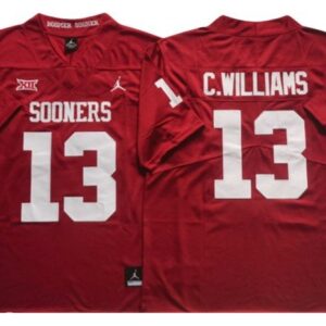 Oklahoma Sooners 13 Caleb Williams Red Football Jersey