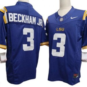 Lsu Tigers 3 Odell Beckham Jr Purple Vapor Fuse Limited Jersey