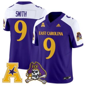 Anthony Smith Jersey 9 East Carolina Pirates 2025 Limited Stitched Purple Alter