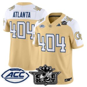 Atlanta Jersey 404 Outkast Georgia Tech Yellow Jackets 2025 Stitched Gold Alter
