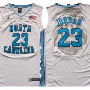 North Carolina Tar Heels 23 Michael Jordan White Jersey
