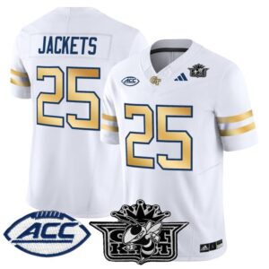 Jackets Jersey 25 Outkast Georgia Tech Yellow Jackets 2025 Stitched White