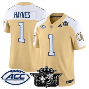 Jamal Haynes Jersey 1 Outkast Georgia Tech Yellow Jackets 2025 Gold Alter