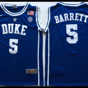 Duke Blue Devil 5 Rj Barrett Blue Basketball Jersey - Custom