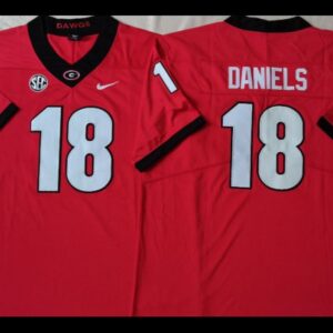 Georgia Bulldogs 18 Jt Daniels Red Football Jersey