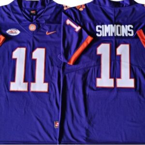Clemson Tigers 11 Isaiah Simmons Purple Football Jersey