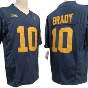 Michigan Wolverines 10 Navy Vapor Fuse Limited Jersey - Tom Brady