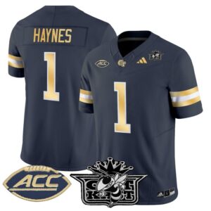 Jamal Haynes Jersey 1 Outkast Georgia Tech Yellow Jackets 2025 Stitched Navy