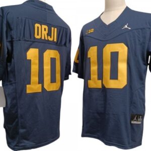 Michigan Wolverines 10 Navy Vapor Fuse Limited Jersey - Alex Orji