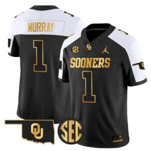 Kyler Murray Jersey 1 Oklahoma Sooners 2025 Gold Limited Stitched Alternate
