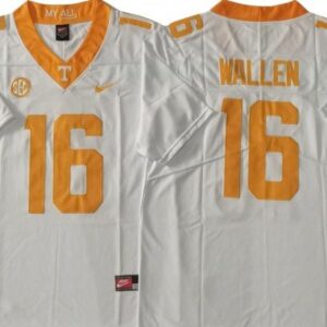 Tennessee Volunteers 16 White Football Jersey - Morgan Wallen