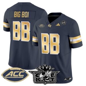 Big Boi Jersey bb Outkast Georgia Tech Yellow Jackets 2025 Stitched Navy