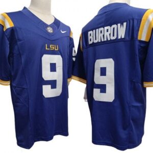 Lsu Tigers 9 Joe Burrow Purple Vapor Fuse Limited Jersey