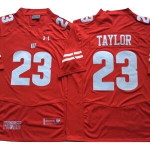 Wisconsin Badgers 23 Jonathan Taylor Red Football Jersey
