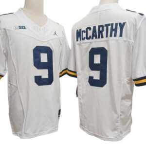 Michigan Wolverines 9 Jj Mccarthy White Vapor Fuse Limited Jersey
