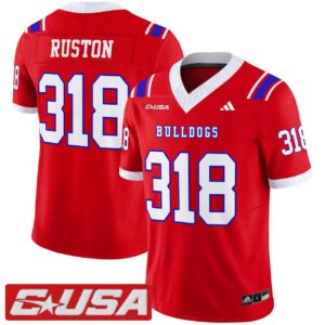 Ruston Jersey 318 Louisiana Tech Bulldogs 2025 Vapor Limited Stitched Red