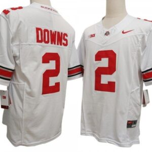 Ohio State Buckeyes 2 White Vapor Fuse Limited Jersey - Caleb Downs
