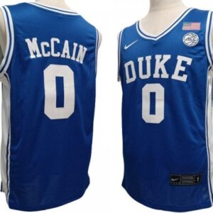 Duke Blue Devil 0 Jared Mccain Blue Basketball Jersey