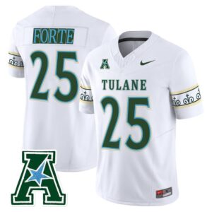 Matt Forte Jersey 25 Tulane Green Wave 2025 City Edition Stitched White