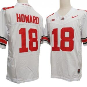 Ohio State Buckeyes 18 White Vapor Fuse Limited Jersey - Will Howard