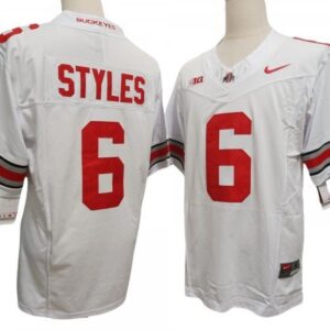 Ohio State Buckeyes 6 White Vapor Fuse Limited Jersey - Sonny Styles